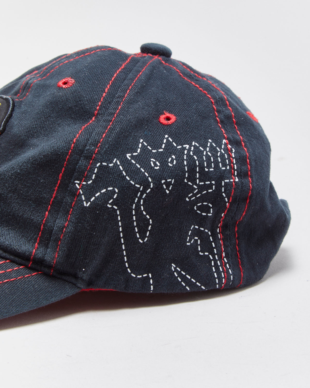 Vintage Y2K 00s Manchester United FC Contrast Stitch Canvas Baseball Cap - OS