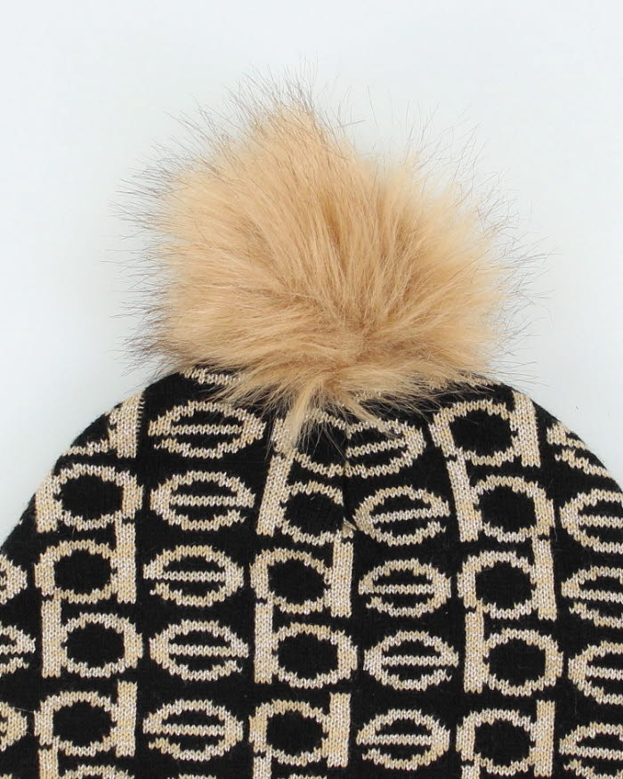 Vintage Y2K BeBe All Over Print Bobble Beanie - OS