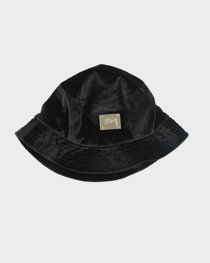 Vintage Stussy Velvet Style Bucket Hat - OS