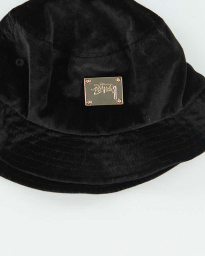 Vintage Stussy Velvet Style Bucket Hat - OS