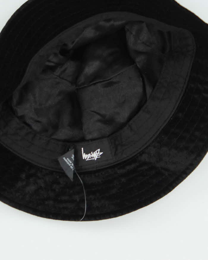 Vintage Stussy Velvet Style Bucket Hat - OS
