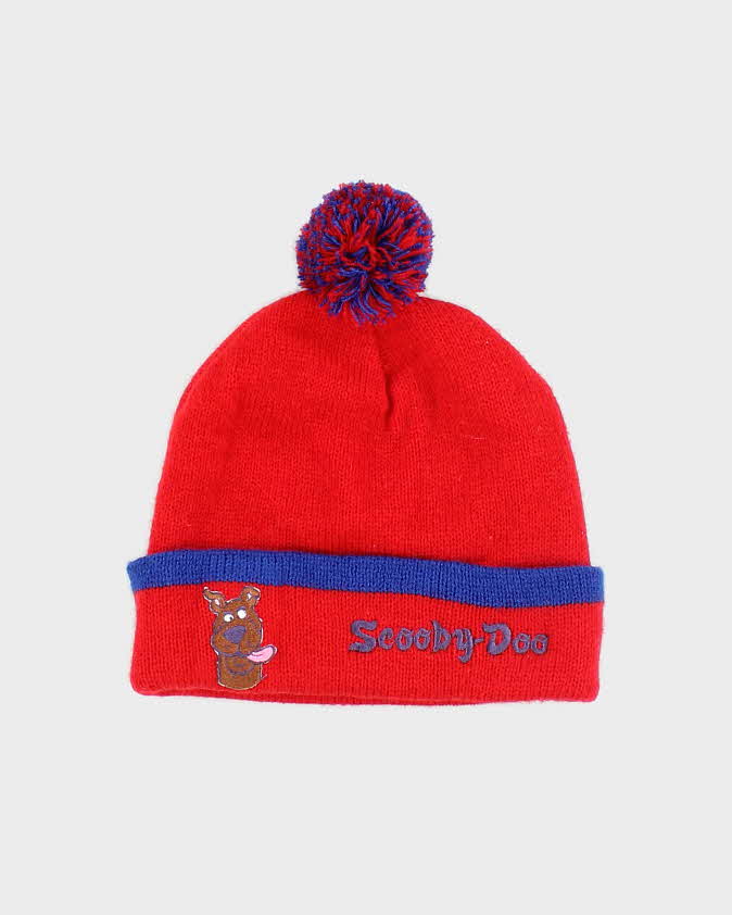 Vintage Scooby Doo Embroidered Bobble Beanie - OS