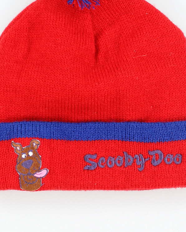 Vintage Scooby Doo Embroidered Bobble Beanie - OS