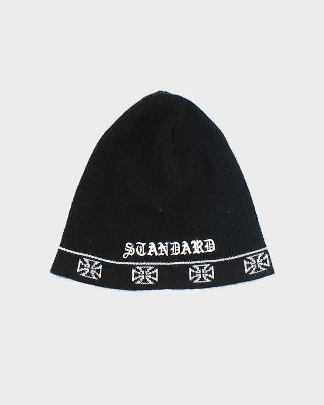 Vintage Y2K Gothic Embroidered Toque Beanie - OS