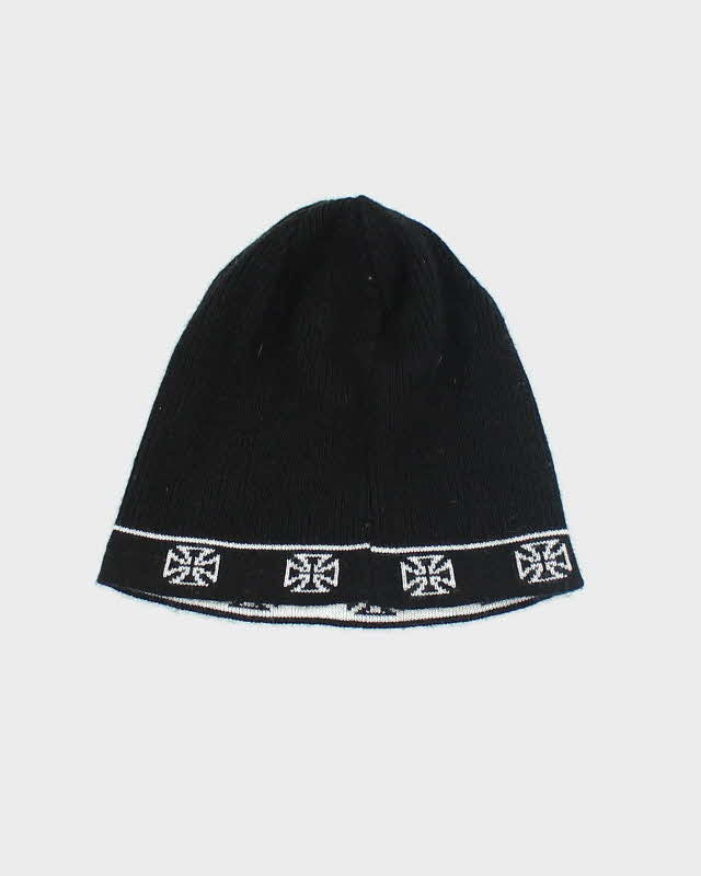 Vintage Y2K Gothic Embroidered Toque Beanie - OS