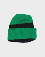 Vintage Striped Chunky Roll Beanie - OS