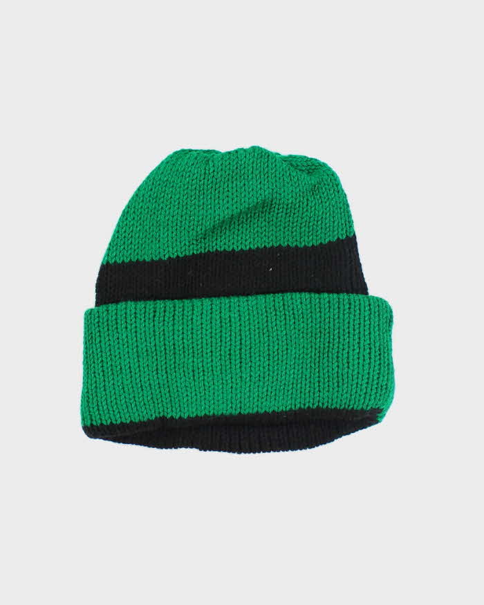 Vintage Striped Chunky Roll Beanie - OS