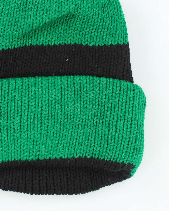 Vintage Striped Chunky Roll Beanie - OS