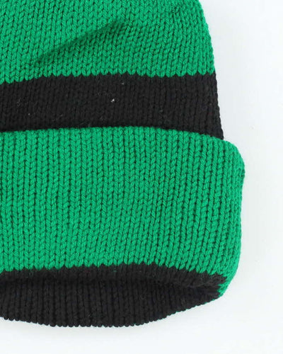Vintage Striped Chunky Roll Beanie - OS