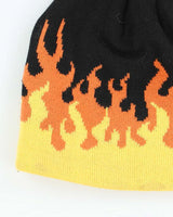 Vintage Y2K Extreme Heat Flame Toque Skull Beanie - OS