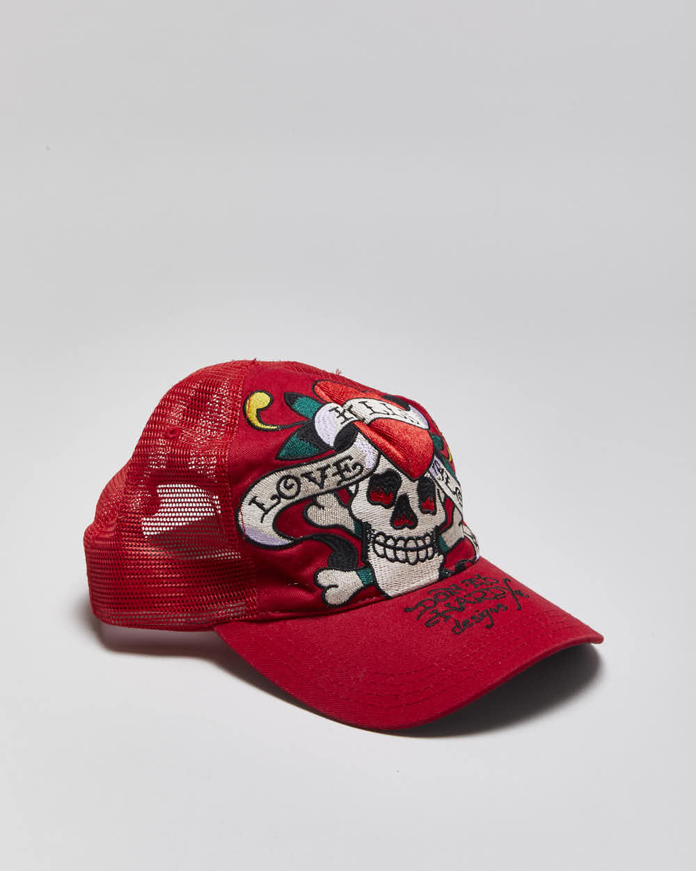 Vintage Y2K 00s Ed Hardy Embroidered Trucker Cap - O/S