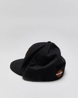 Vintage Black Harley Davidson New Era Fitted Cap -  L