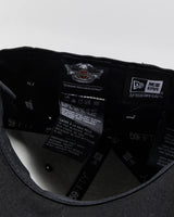 Vintage Black Harley Davidson New Era Fitted Cap -  L