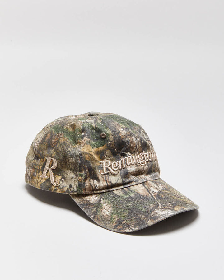 Vintage Y2K 00s Remington Realtree Camo Velcro Baseball Cap - OS