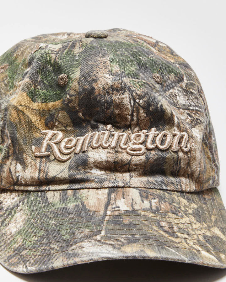Vintage Y2K 00s Remington Realtree Camo Velcro Baseball Cap - OS