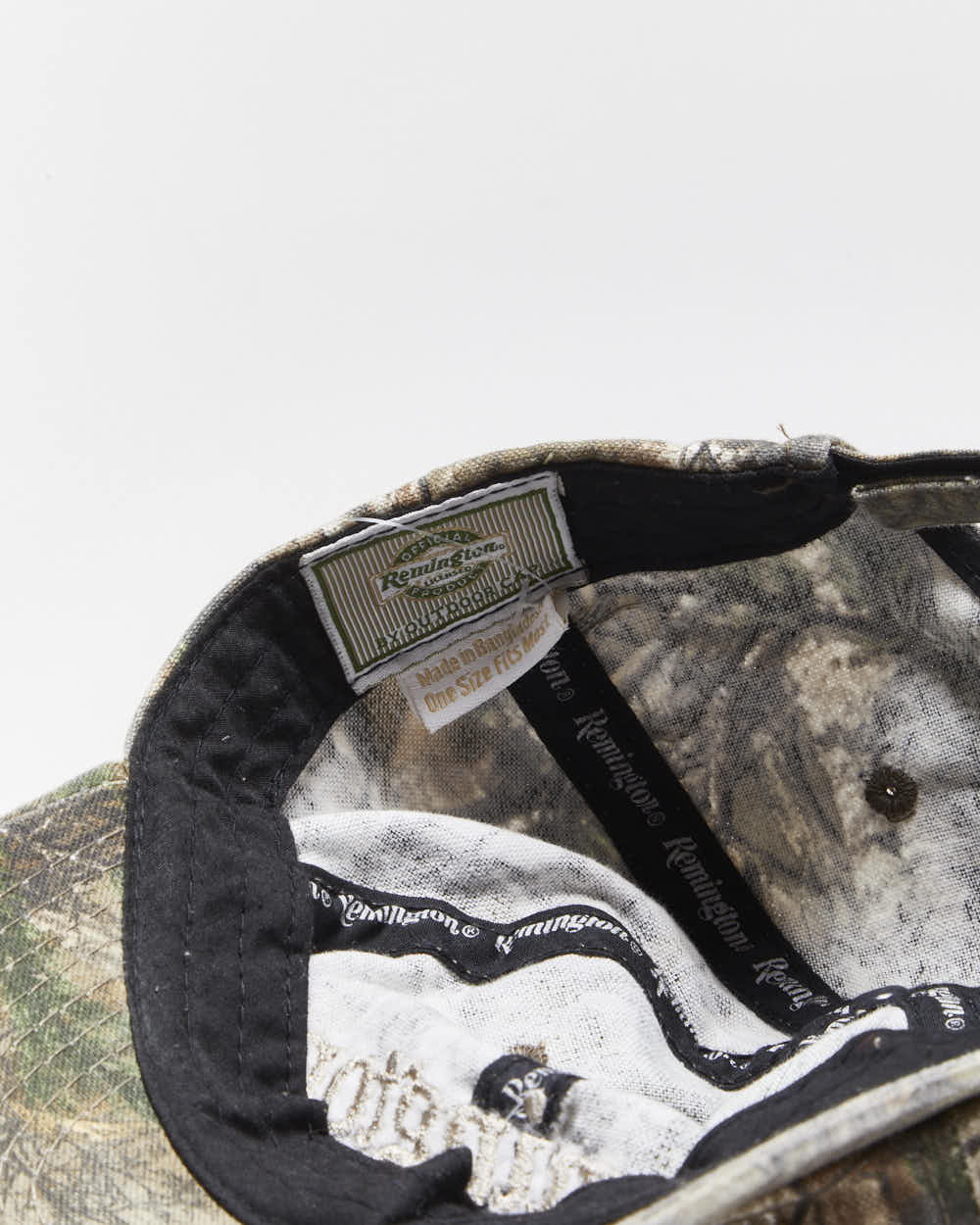 Vintage Y2K 00s Remington Realtree Camo Velcro Baseball Cap - OS