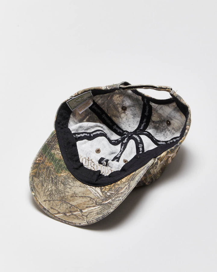 Vintage Y2K 00s Remington Realtree Camo Velcro Baseball Cap - OS