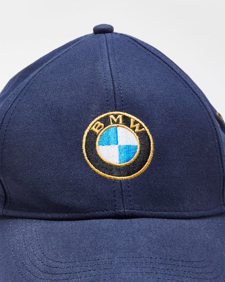 DSWT Vintage BMW Classic Leather Strap Baseball Cap - OS