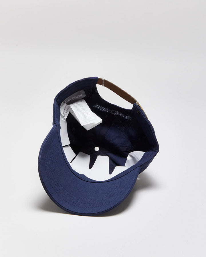 DSWT Vintage BMW Classic Leather Strap Baseball Cap - OS