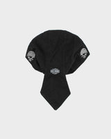 Vintage Y2K 00s Harley Davidson Canvas Embroidered Biker Du Rag Skull Cap - S