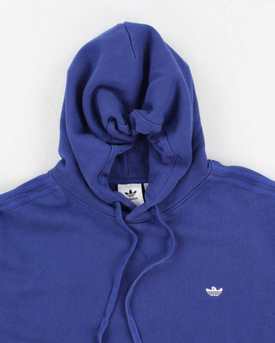 Adidas Schmoo Logo Blue Hoodie - XL