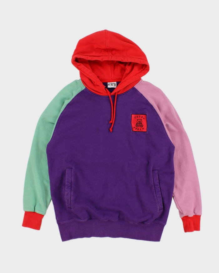 Teddy Fresh Colour Block Hoodie - M