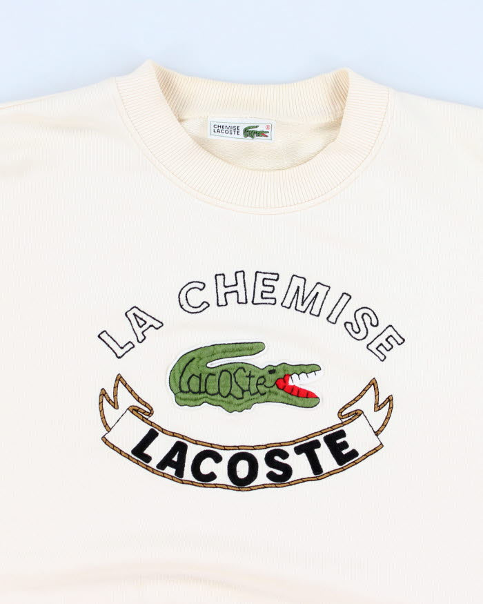 Lacoste Cream Sweatshirt - M