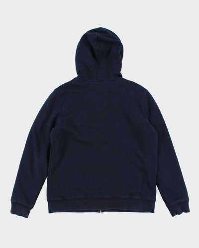 00s Tommy Hilfiger Navy Fleece Lined Hoodie - L