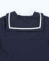 00s Ralph Lauren Sailor Collar Quarter Button Sweatshirt - L