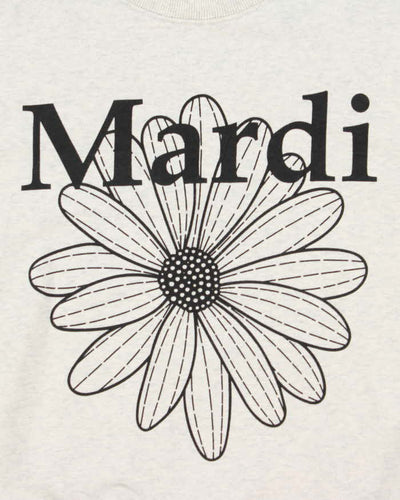 Mardi Mercredi Daisy Graphic Oversized Crewneck Sweatshirt - S