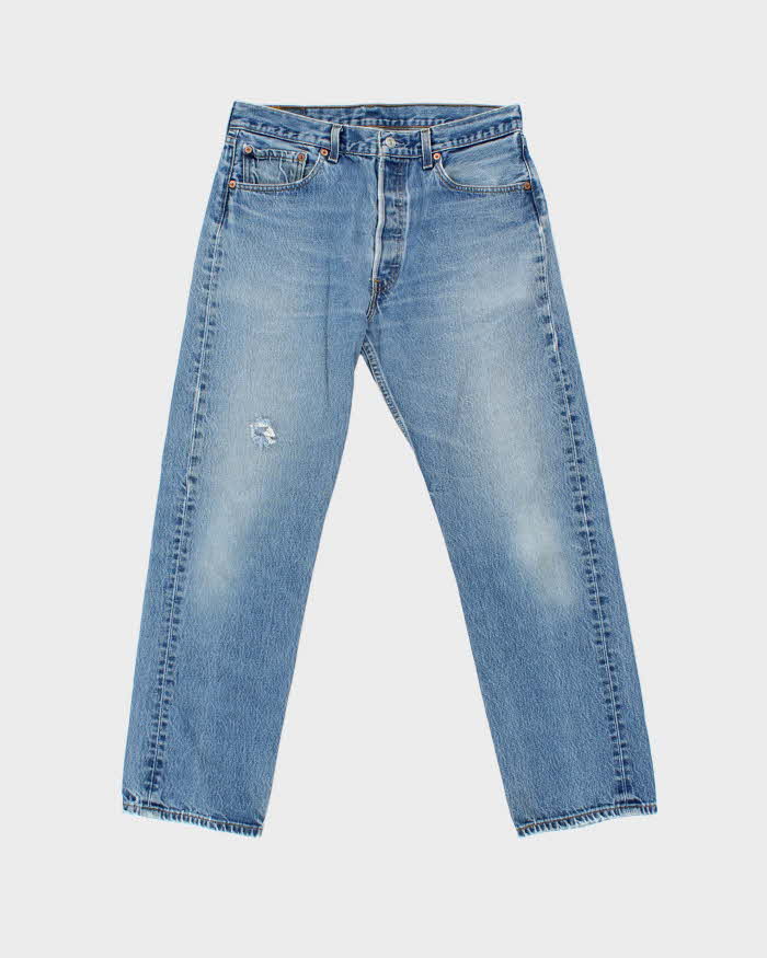 Vintage 1999 Levi's 501 Red Batwing Distressed Jeans - W31 L29