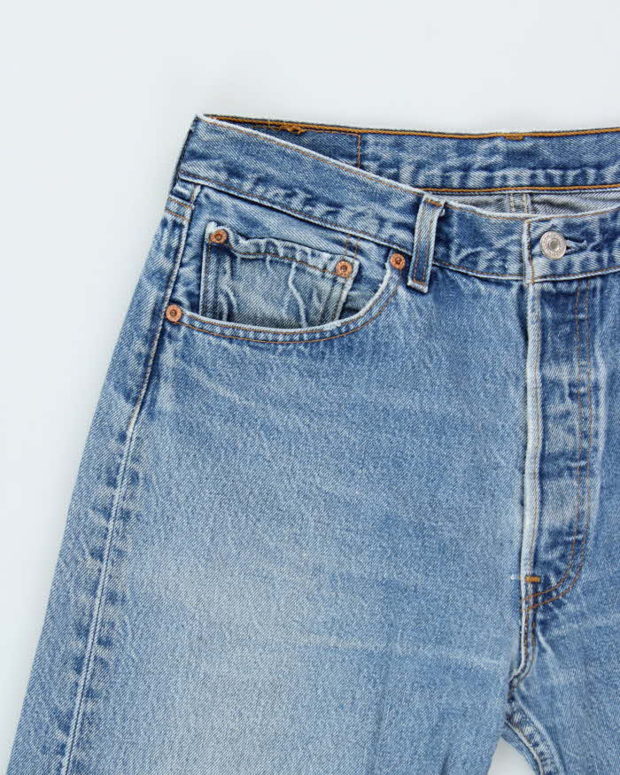 Vintage 1999 Levi's 501 Red Batwing Distressed Jeans - W31 L29