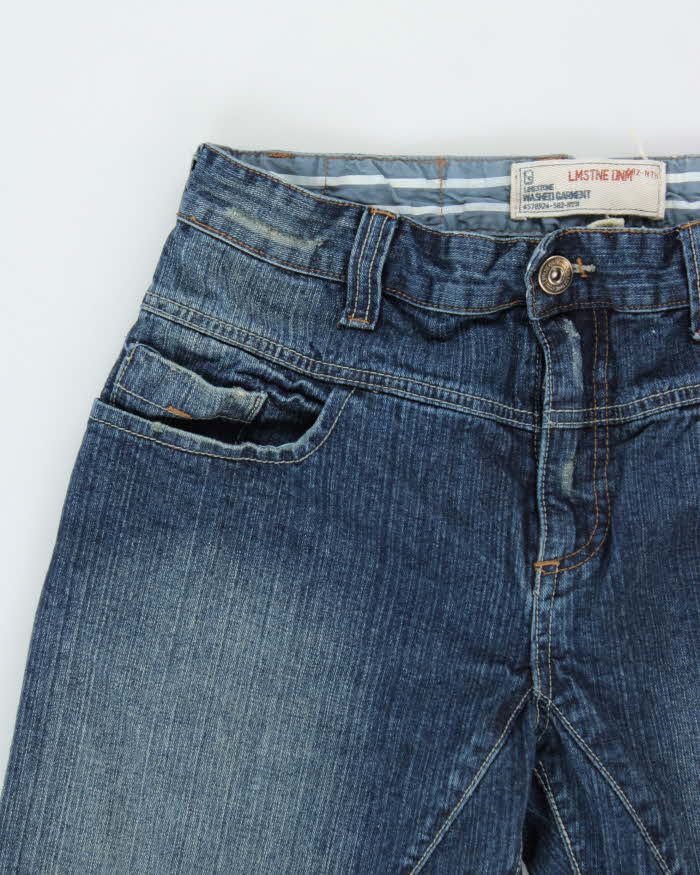 Vintage Y2k 2000s Limestone Twisted Hem Jeans - W32 L31