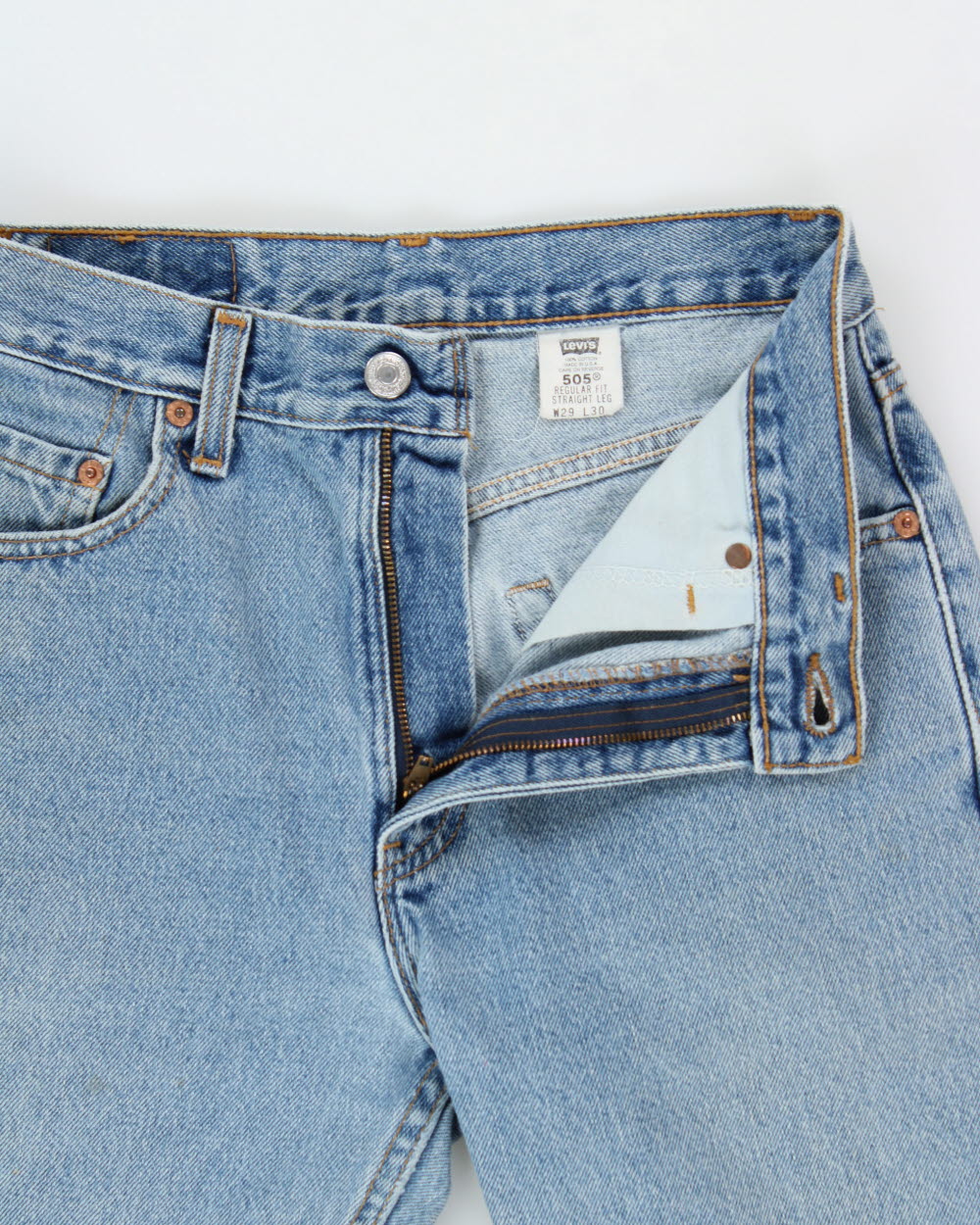 Vintage 2002 Levis 505 Batwing Tag Made In USA Jeans - W28 L30