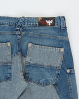 Vintage Y2K 2000s Weird Willy Patchwork Relaxed Fit Jeans - W32 L31