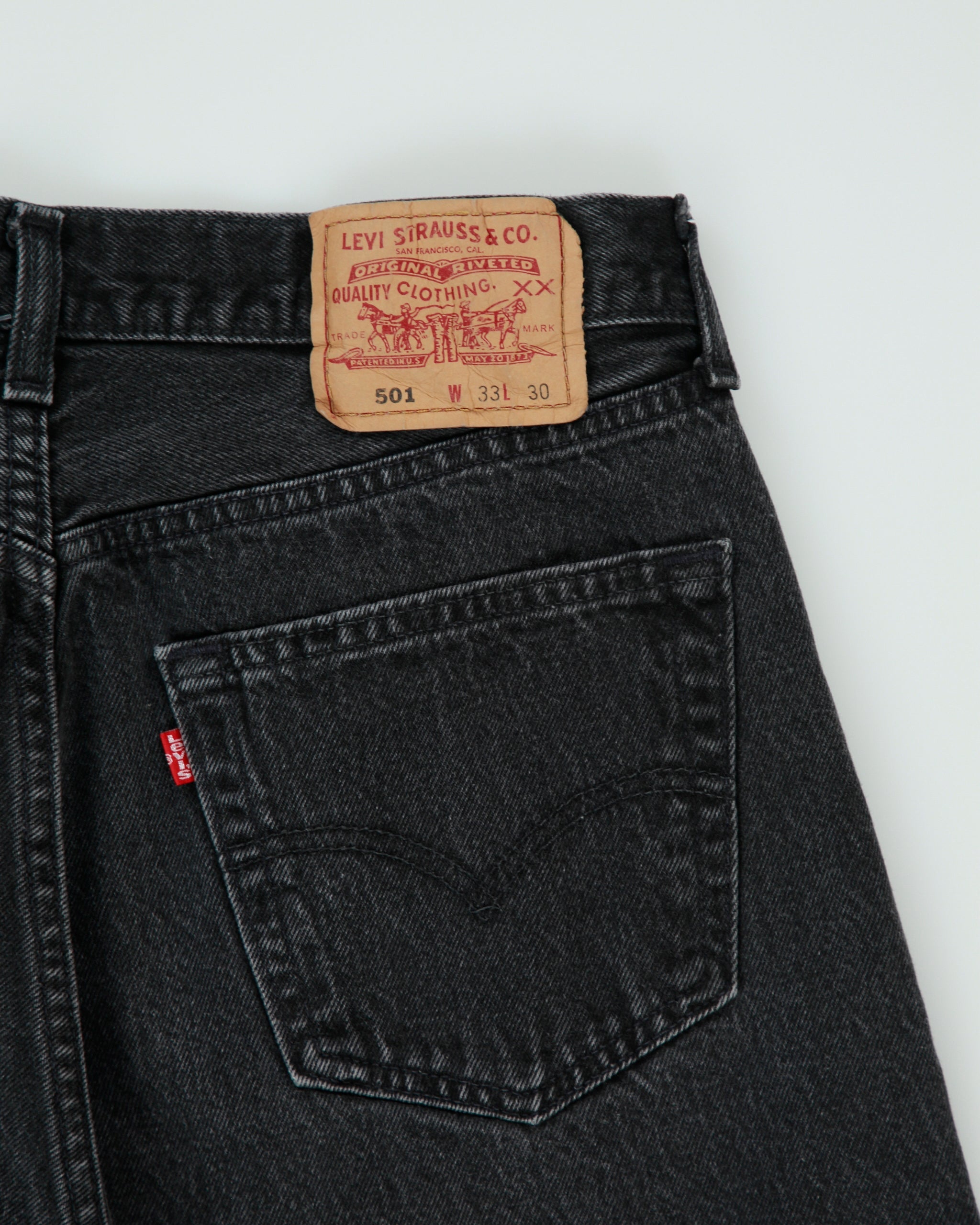 Vintage 1996 Levi's 501 Red Batwing Made In Canada Jeans - W30 L29