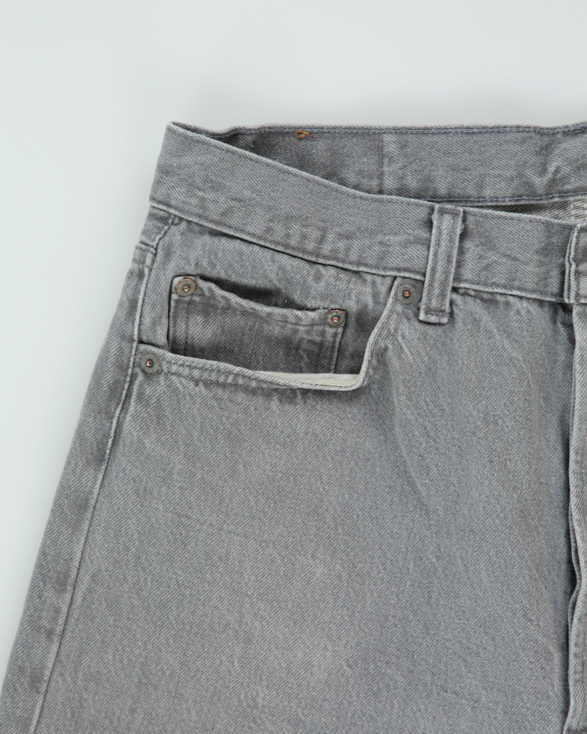 Vintage 1989 Levi's 501 Red Batwing Made In USA Jeans - W33 L34