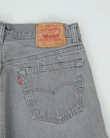 Vintage 1989 Levi's 501 Red Batwing Made In USA Jeans - W33 L34
