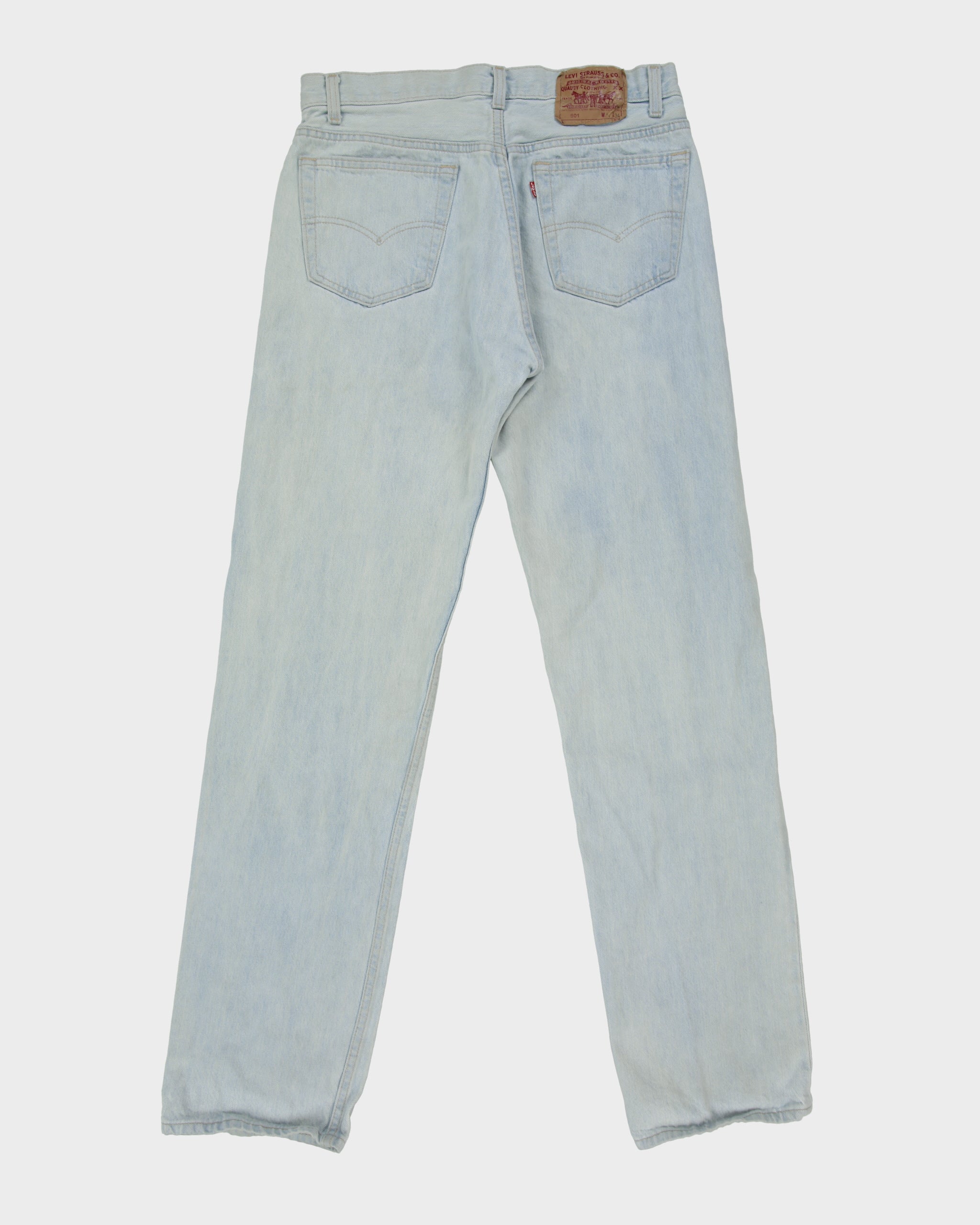 Vintage 1989 Levi's 501 Red Batwing Made In USA Jeans - W31 L34