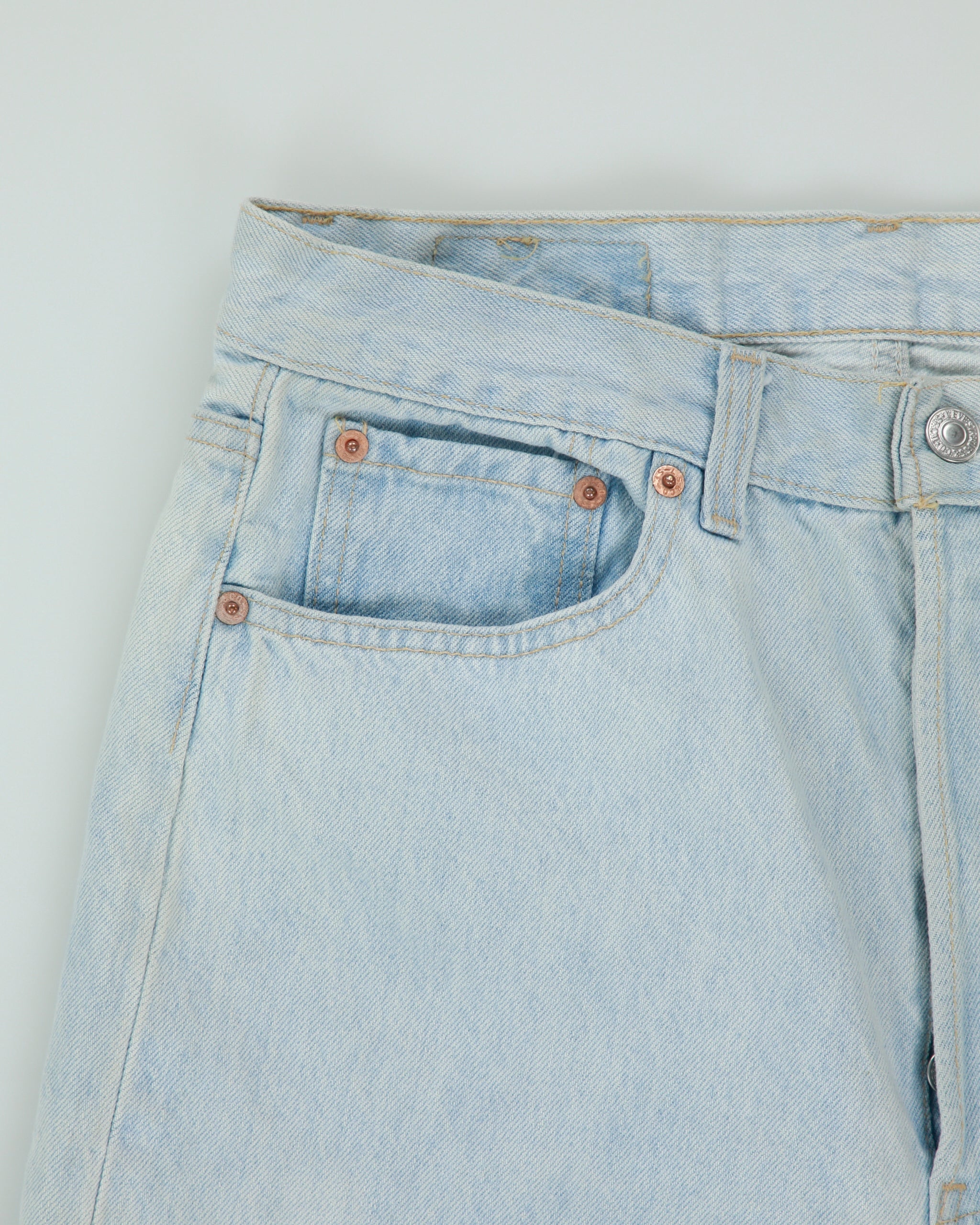 Vintage 1989 Levi's 501 Red Batwing Made In USA Jeans - W31 L34