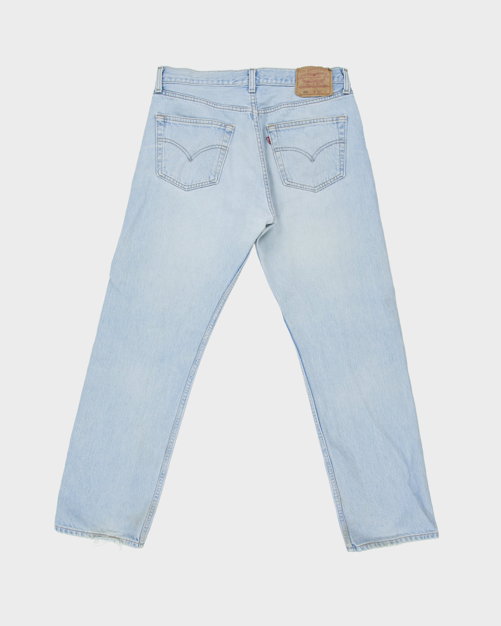 Vintage 1999 Levi's 501 Red Batwing Made In Canada Jeans - W32 L30