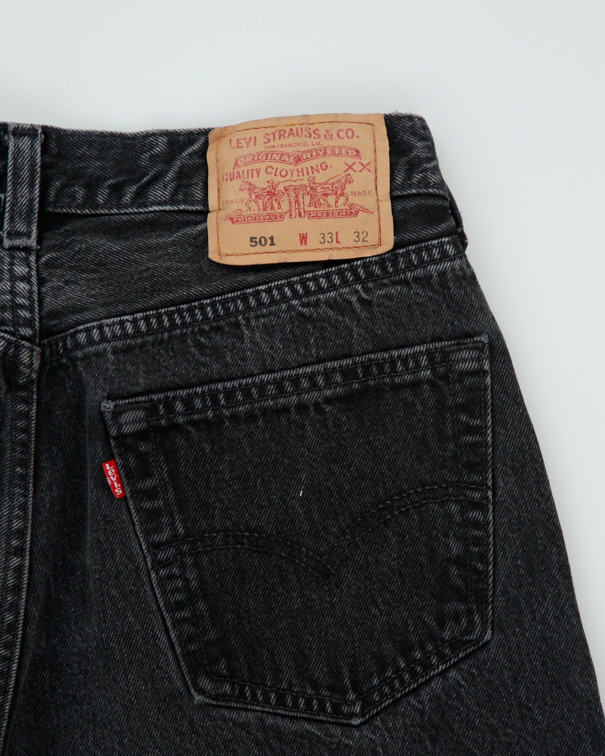 Vintage 1997 Levi's 501 Red Batwing Made In Canada Jeans - W29 L30