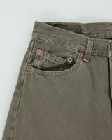 Vintage 1998 Levi's 501 Red Batwing Made In USA Jeans - W30 L34
