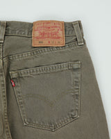 Vintage 1998 Levi's 501 Red Batwing Made In USA Jeans - W30 L34
