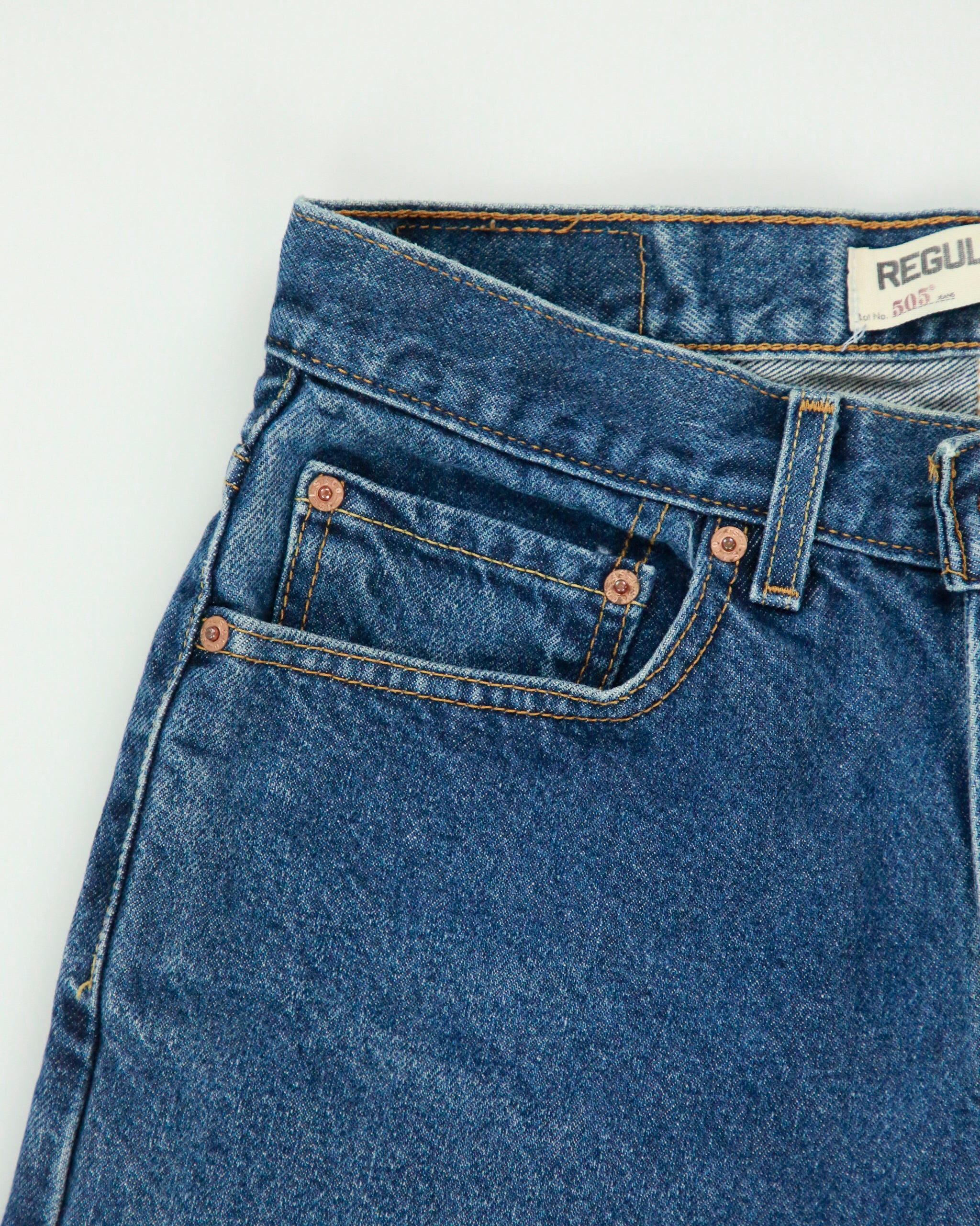 Vintage 2000s Levi's 505 Batwing Tag Regular Fit Straight Leg Jeans - W29 L29