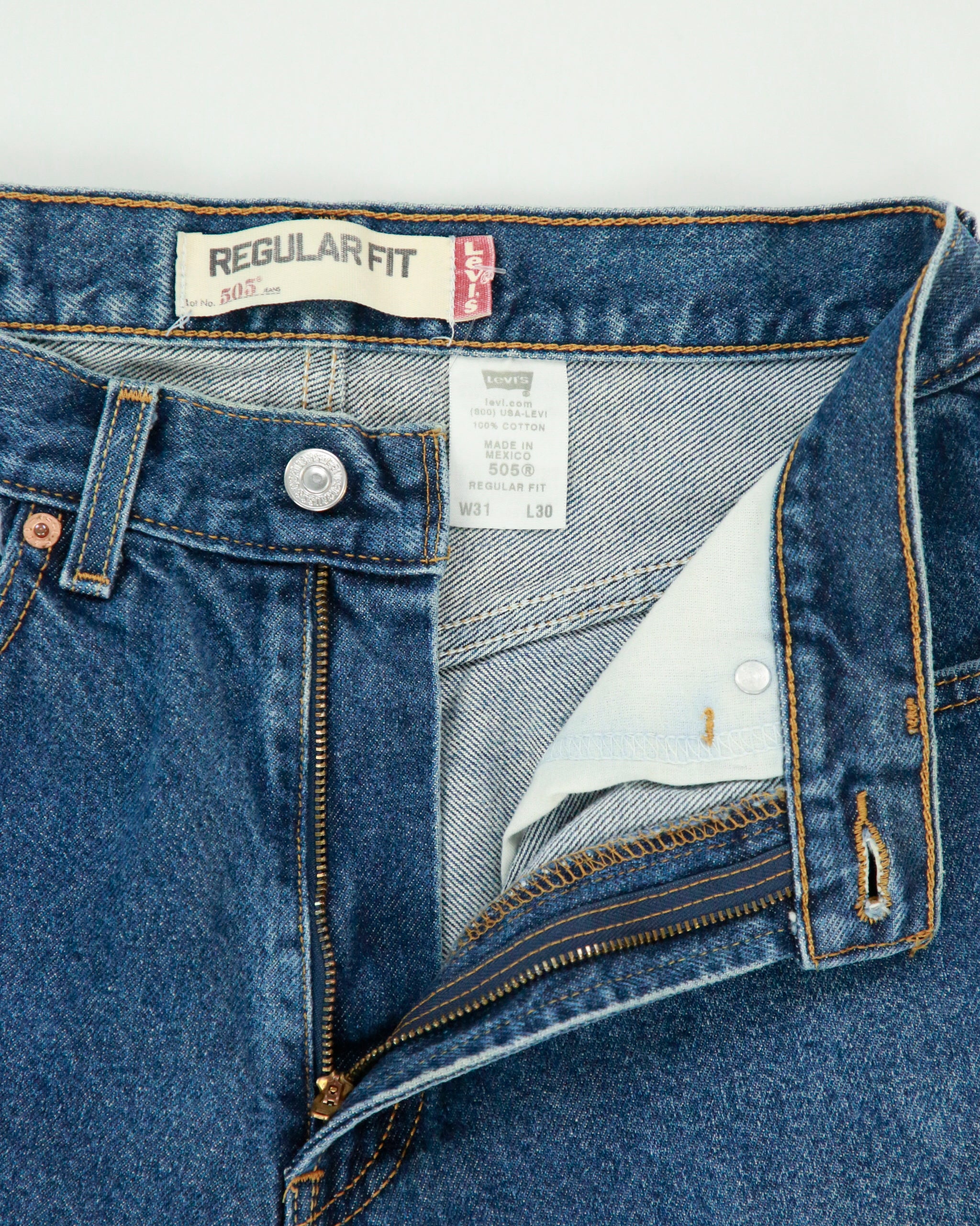Vintage 2000s Levi's 505 Batwing Tag Regular Fit Straight Leg Jeans - W29 L29
