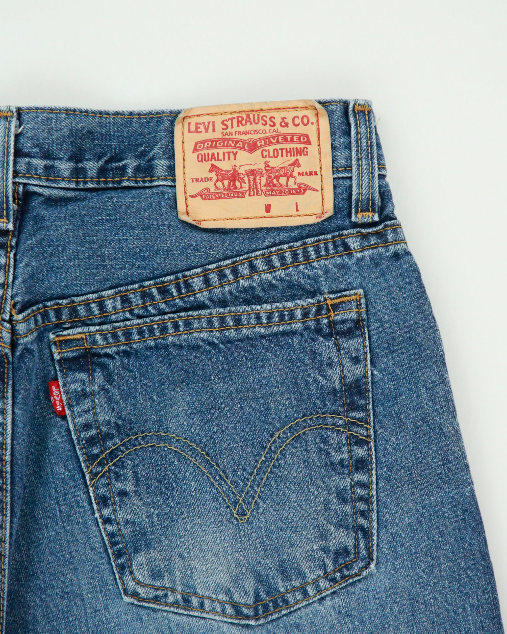 Vintage 2000s Levi's 505 Batwing Tag Regular Fit Straight Leg Jeans - W30 L29