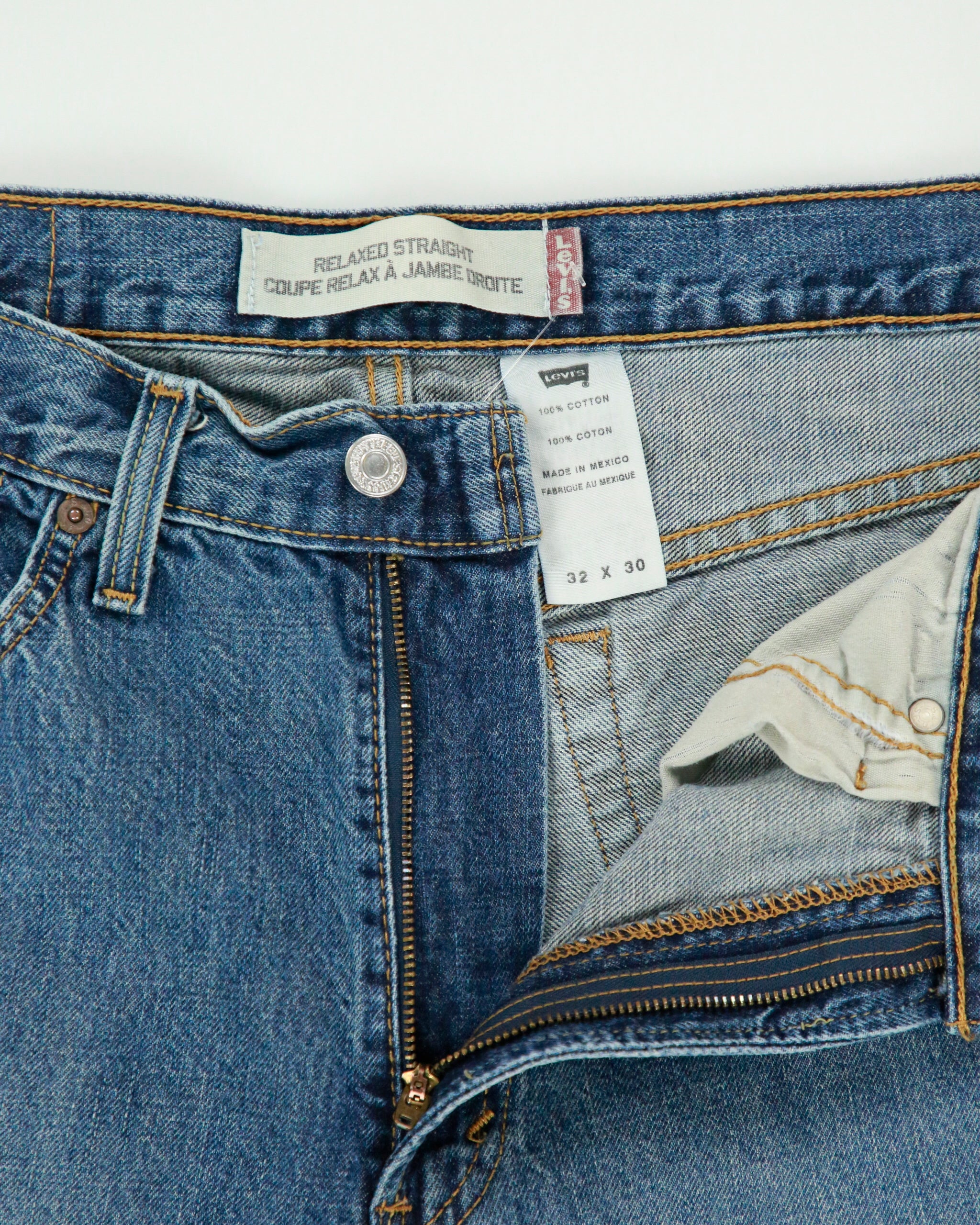 Vintage 2000s Levi's 505 Batwing Tag Regular Fit Straight Leg Jeans - W30 L29