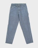Vintage Stan Ray Pin Stripe Relaxed Fit Carpenter Made In USA Jeans - W32 L31