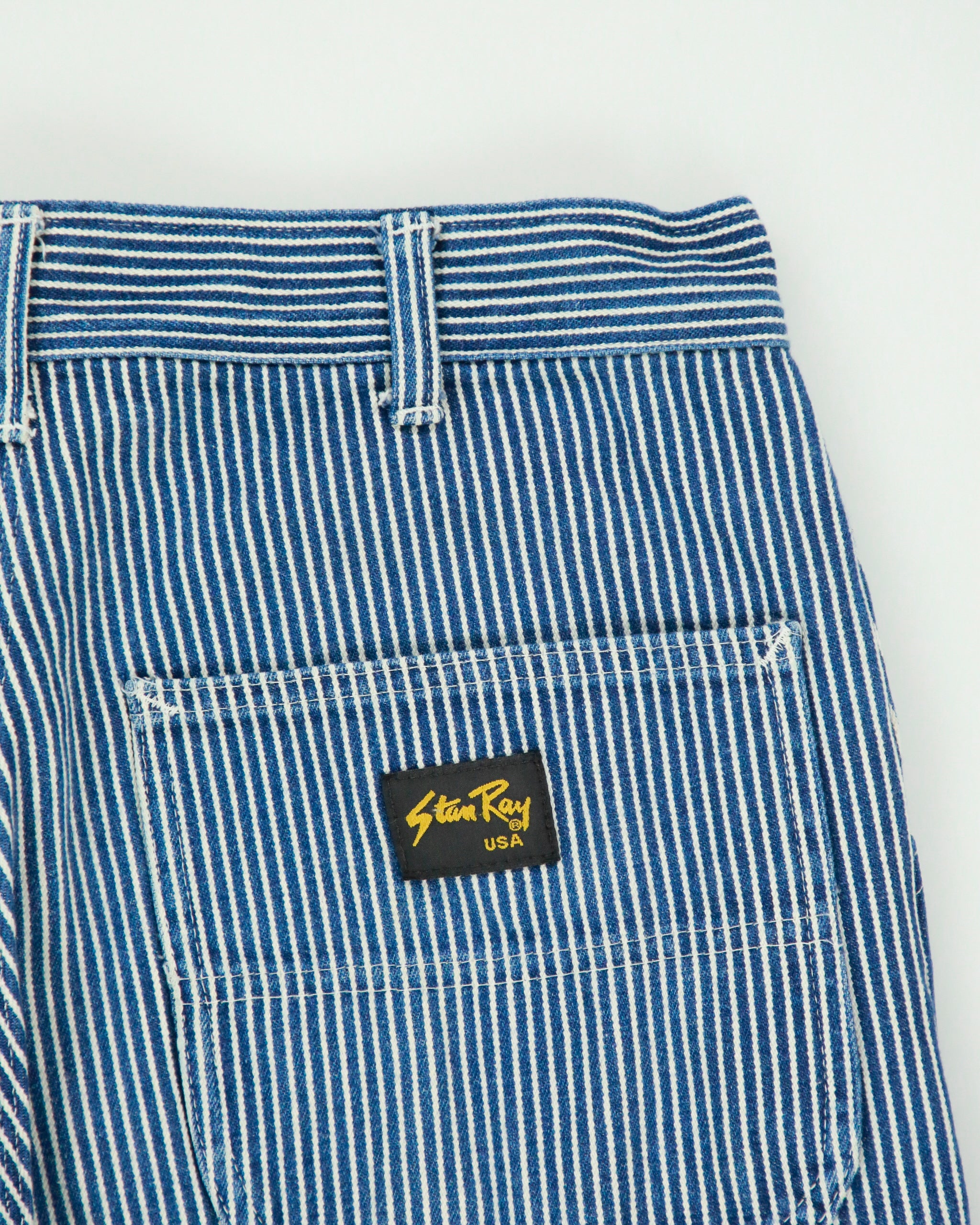 Vintage Stan Ray Pin Stripe Relaxed Fit Carpenter Made In USA Jeans - W32 L31